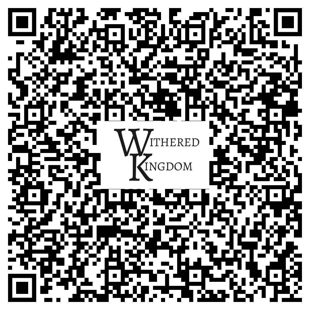 QR code to withered kingdom page on Amazon